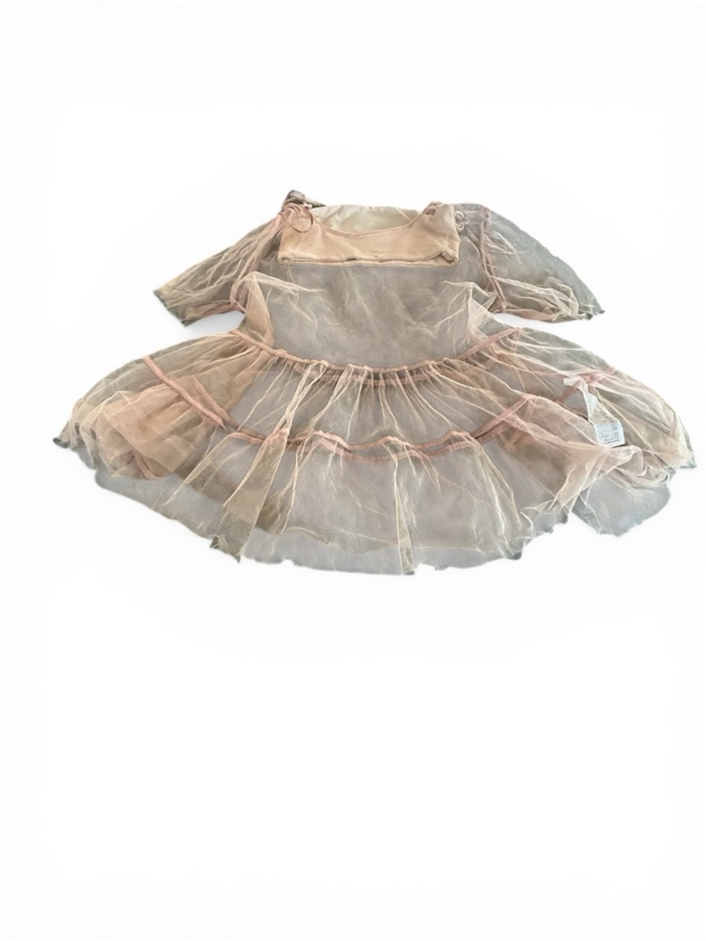 Zara Pale Pink Layered Tulle Ballet Costume